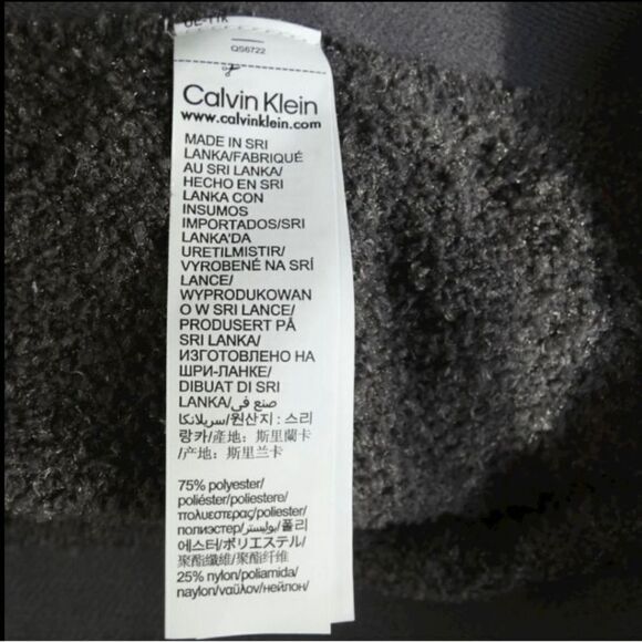 NWT Calvin Klein Sherpa Fleece Lounge Pants XL Gray Cozy Elastic Waist $49 MSRP - Picture 4 of 8